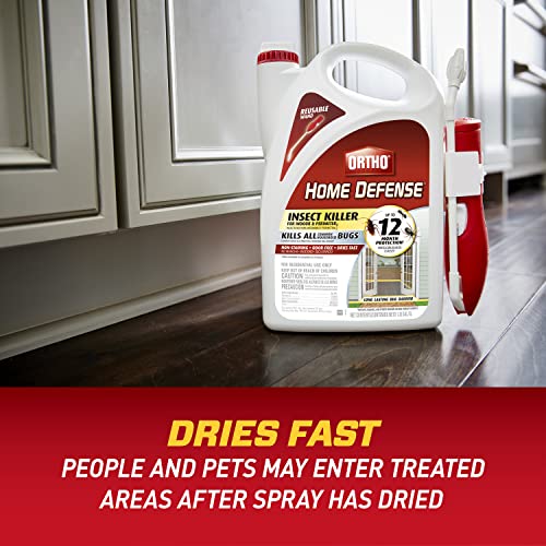 Ortho Home Defense Insect Killer for Indoor & Perimeter2 with Comfort Wand, Controls Ants, Roaches, and Spiders, 1.1 gal., 1 Pack