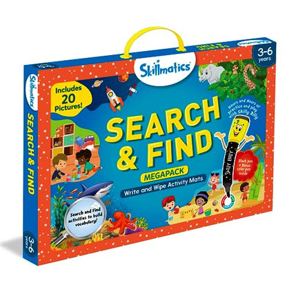 Skillmatics Preschool Learning Activity - Search and Find Educational Game, Perfect for Kids, Toddlers Who Love Toys, Art and Craft Activities, Gifts for Girls and Boys Ages 3, 4, 5, 6