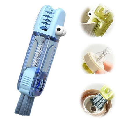 3 in 1 Cup Lid Cleaning Brush, 2024 New Portable Crevice Cleaning Brush Set for Baby Bottle Gap Tight Spaces Cup, Multifunctional Cleaning Brush Cup Lid Cleaner