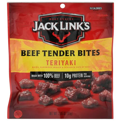 Jack Link's Beef Jerky 5 Count Multipack, Original, 5, 0.625 oz. Bags - Flavorful Meat Snack for Lunches, Ready to Eat - 7g of Protein, Made with 100% Beef - No Added MSG** or Nitrates/Nitrites