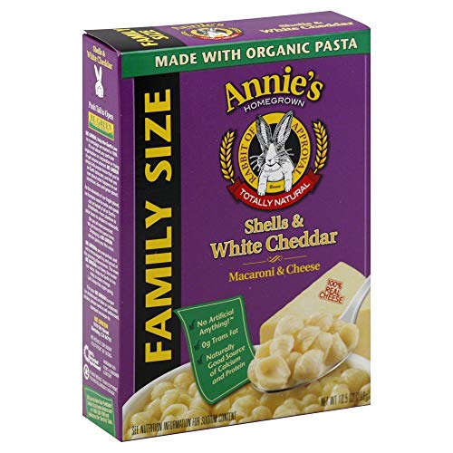 Annie's White Cheddar Shells Macaroni and Cheese with Organic Pasta, 6 oz (Pack of 12)