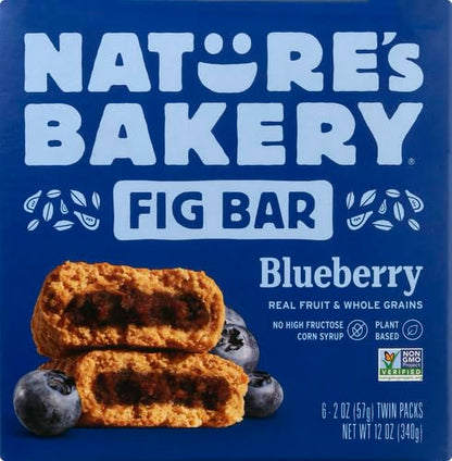 Nature's Bakery Blueberry Fig Bars, 2 Oz, 6 Ct