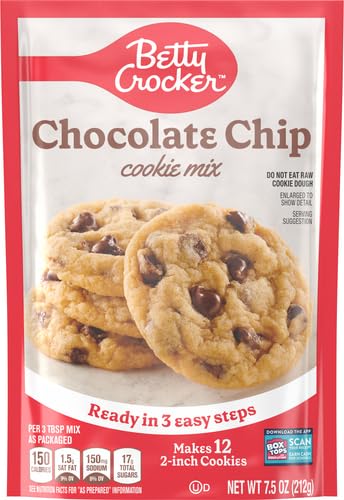 Betty Crocker Peanut Butter Cookie Mix, Makes twelve (12) 2-inch Cookies, 7.2 oz.