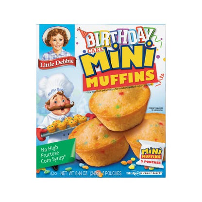 Little Debbie Chocolate Chip Mini Muffins, 5 Pouches, 8.44 OZ Box