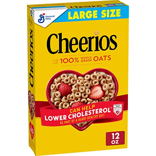 Cheerios Cereal, Limited Edition Happy Heart Shapes, Heart Healthy Cereal With Whole Grain Oats, Giant Size, 20 oz