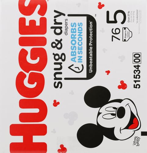 Huggies Size 2 Diapers, Snug & Dry Baby Diapers, Size 2 (12-18 lbs), 100 Count, Packaging May Vary