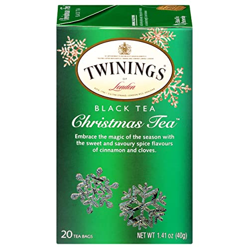 Twinings English Breakfast Black Tea, 100 Individually Wrapped Tea Bags, Smooth, Flavourful, Robust, Caffeinated, Enjoy Hot or Iced