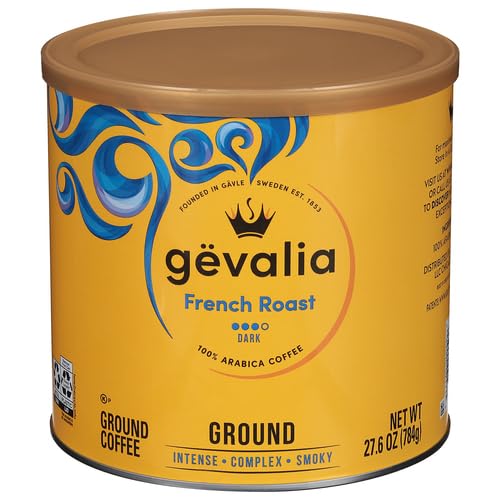 Gevalia French Roast Ground Coffee (27.6 oz Canister)