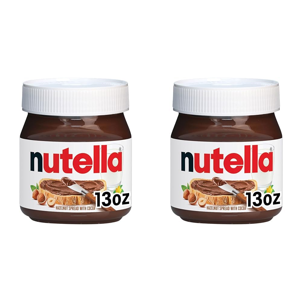 Nutella Hazelnut Spread With Cocoa For Breakfast, 13 Oz Jar