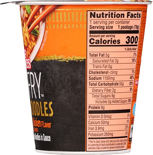 Nissin Cup Noodles Stir Fry Rice with Noodles, General Tso's Chicken, 2.68 Ounce (Pack of 6)