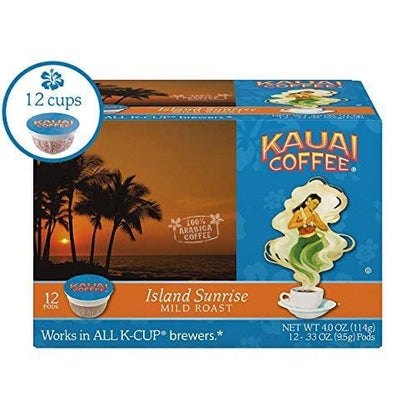 Kauai Coffee Na Pali Coast Dark Roast - Compatible with Keurig Pods K-Cup Brewers (1 Pack of 12 Single-Serve Cups)