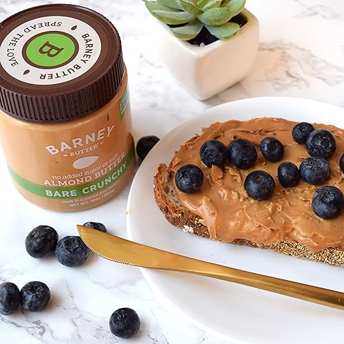 Barney Butter Almond Butter, Smooth, 16 Ounce Jar, Skin-Free Almonds, No Stir, Non-GMO, Gluten Free, Keto, Paleo, Vegan