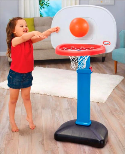 Little Tikes Easy Score Basketball Set, Blue, 3 Balls - Amazon Exclusive, 23.75 x 22 x 61 inches