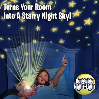 Ontel Star Belly Dream Lites, Stuffed Animal Night Light, Magical Pink and Purple Unicorn - Projects Glowing Stars & Shapes in 6 Gentle Colors, As Seen on TV