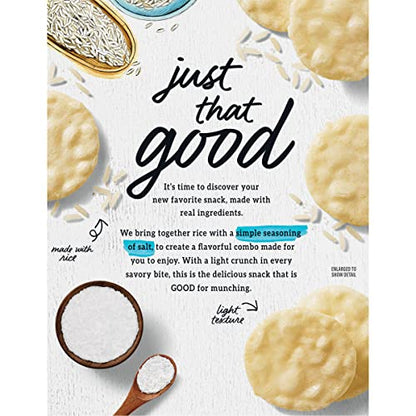 Good Thins Simply Salt Rice Snacks Gluten Free Crackers, 3.5 oz