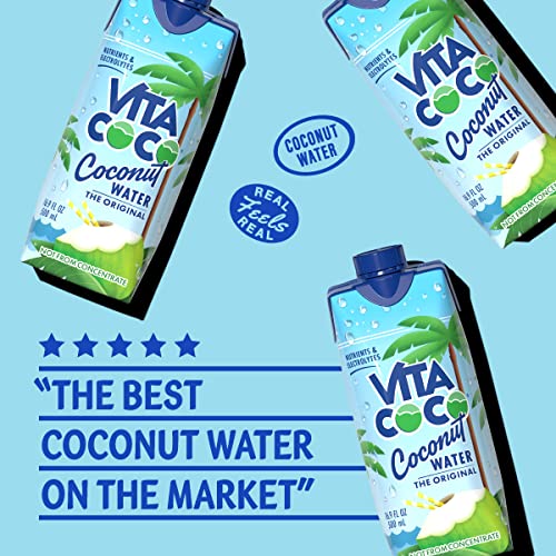 Vita Coco Coconut Water Original, 33.8 Fl Oz (Pack of 6)