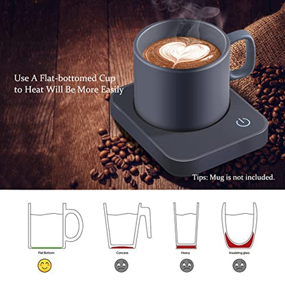 VOBAGA Mug Warmer for Coffee, Electric Coffee Warmer for Desk with Auto Shut Off, 3 Temperature Setting Smart Cup Warmer for Heating Coffee, Beverage, Milk, Tea and Hot Chocolate (No Cup)