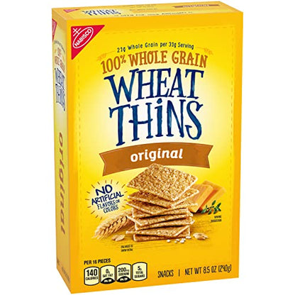 Wheat Thins Original Whole Grain Wheat Crackers, Party Size, 20 oz Box