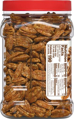 Fisher Snack Glazed Pecans, 24 Ounces, Made with Whole Mammoth Pecans, 100% Recyclable