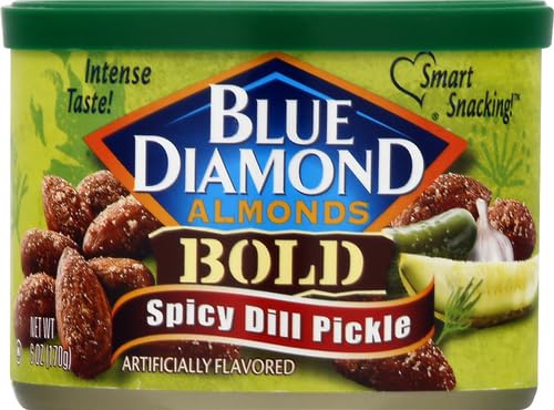 Blue Diamond Almonds Sriracha Flavored Snack Nuts, 6 Oz Resealable Can (Pack of 1)