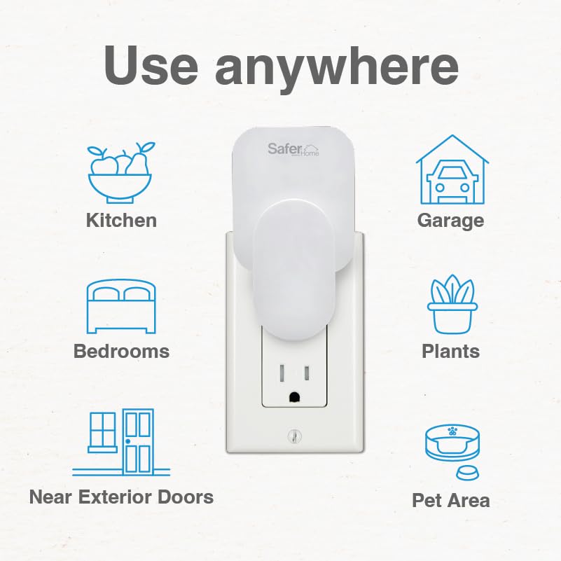 Safer Home SH502 Indoor Plug-In Fly Trap for Flies, Fruit Flies, Moths, Gnats, and Other Flying Insects – 400 Sq Ft of Protection