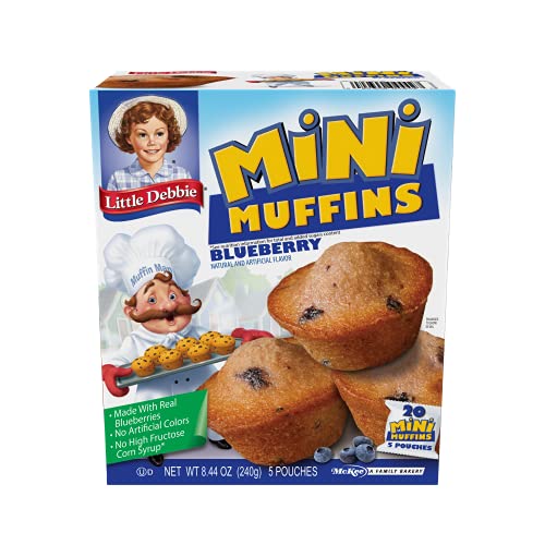 Little Debbie Chocolate Chip Mini Muffins, 5 Pouches, 8.44 OZ Box