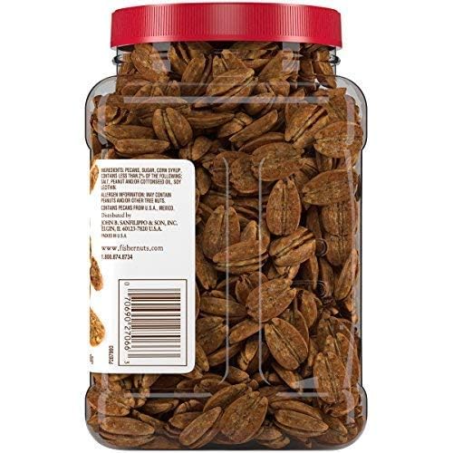 Fisher Snack Glazed Pecans, 24 Ounces, Made with Whole Mammoth Pecans, 100% Recyclable