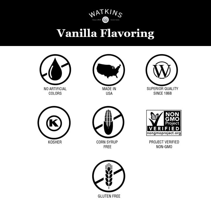 Watkins All Natural Original Gourmet Baking Vanilla, with Pure Vanilla Extract, 11 Fl Oz (Pack of 1) - Packaging May Vary