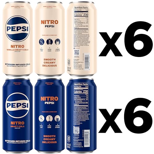 Diet Pepsi Soda, 7.5 Fl Oz Mini Cans, (Pack of 10)