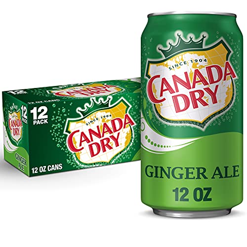 Canada Dry Zero Sugar Ginger Ale Soda, 12 fl oz cans (Pack of 12)