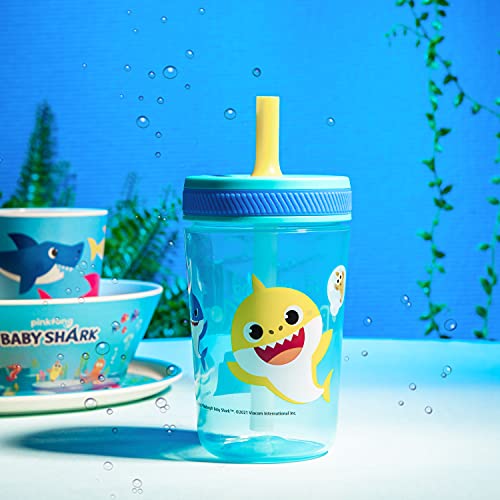 Zak Designs 15oz Bluey Kelso Tumbler Set, BPA-Free Leak-Proof Screw-On Lid with Straw Made of Durable Plastic and Silicone, Perfect Bundle for Kids, 2 Count (Pack of 1)