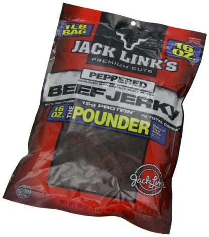 Jack Link's Beef Jerky 5 Count Multipack, Original, 5, 0.625 oz. Bags - Flavorful Meat Snack for Lunches, Ready to Eat - 7g of Protein, Made with 100% Beef - No Added MSG** or Nitrates/Nitrites