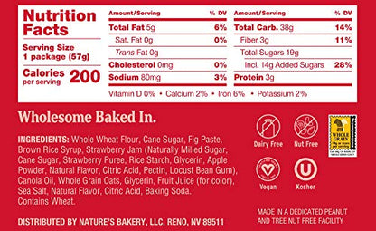 Nature's Bakery Fig Bar, Apple Cinnamon, 2 oz