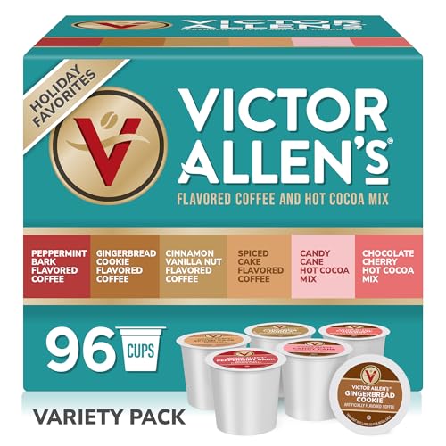 Victor Allen's Coffee Milk Chocolate Flavored Hot Cocoa Mix, 42 Count, Single Serve K-Cup Pods for Keurig K-Cup Brewers