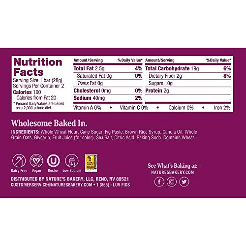 Nature's Bakery Fig Bar, Apple Cinnamon, 2 oz