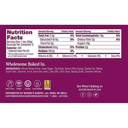 Nature's Bakery Fig Bar, Apple Cinnamon, 2 oz