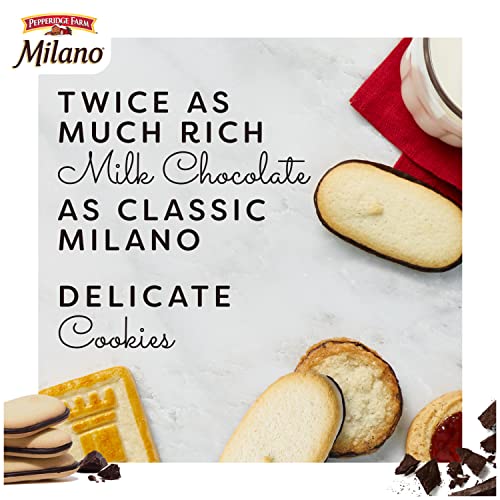 Pepperidge Farm Milano Milk Chocolate Cookies, 6 OZ Bag (15 Cookies)