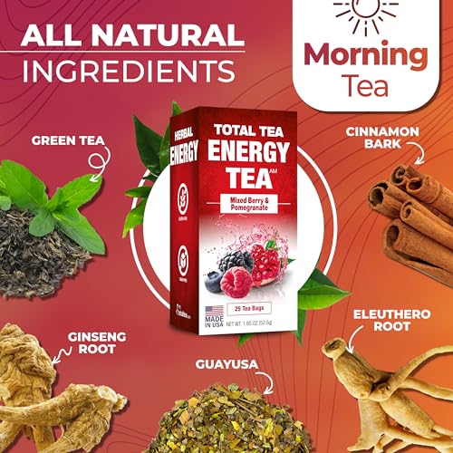 Total Tea SIimming Detox Tea Caffeine Free - 25 Day Detox Tea - Herbal Tea with Chamomile, Hibiscus Tea & Ginger Root for Colon Cleanse – Natural Citrus & Cinnamon Herbal Tea for Digestive Health