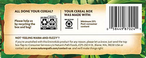 EnviroKidz Leapin’ Lemurs Peanut Butter & Chocolate Organic Cereal,10 Oz Box,Gluten Free