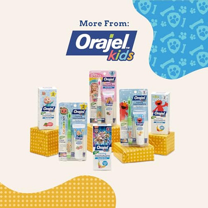 Orajel Kids Paw Patrol Fluoride-Free Training Toothpaste, Natural Fruity Fun Flavor, #1 Pediatrician Recommended , 1.5oz Tube