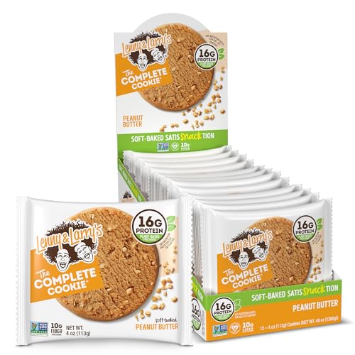 Lenny & Larry's The Complete Cookie, White Chocolate Flavored Macadamia, Soft Baked, 16g Plant Protein, Vegan, Non-GMO, 4 Ounce Cookie (Pack of 12)