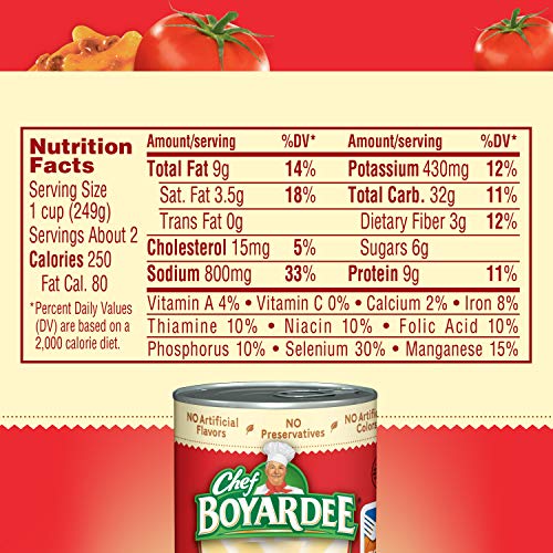 Chef Boyardee Beefaroni, Microwave Pasta, Canned Food, 15 oz.