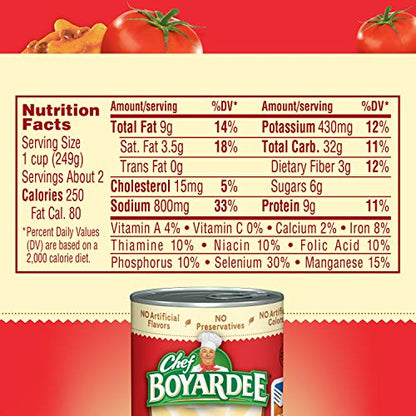 Chef Boyardee Beefaroni, Microwave Pasta, Canned Food, 15 oz.