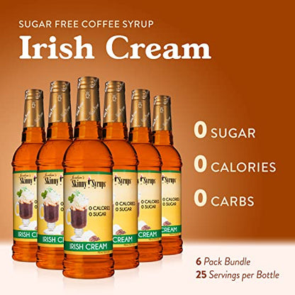 Jordan's Skinny Syrups Sugar Free Coffee Syrup, Vanilla Flavor Drink Mix, Zero Calorie Flavoring for Chai Latte, Protein Shake, Food and More, Gluten Free, Keto Friendly, 25.4 Fl Oz, 2 Pack