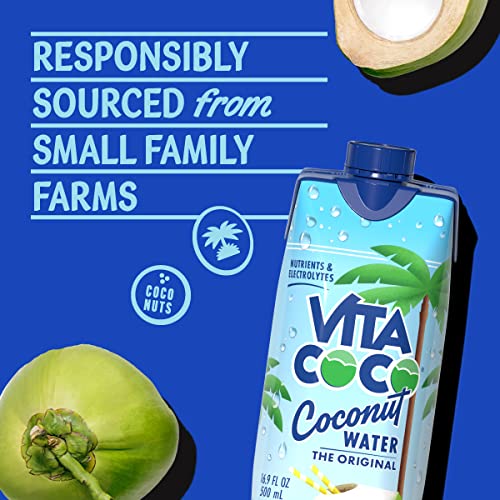 Vita Coco Coconut Water Original, 33.8 Fl Oz (Pack of 6)