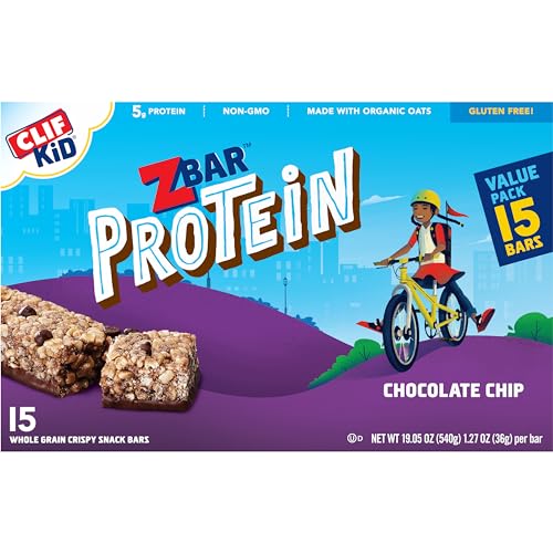 Zbar Protein - Cookies 'n Creme - Crispy Whole Grain Snack Bars - Made with Organic Oats - Non-GMO - 5g Protein - 1.27 oz. (15 Pack)