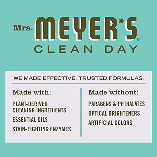 MRS. MEYER'S CLEAN DAY Liquid Laundry Detergent, Biodegradable Formula Infused with Essential Oils, Lavender, 64 oz (64 Loads)