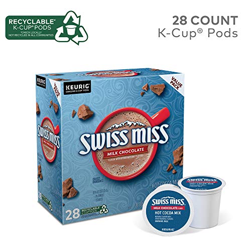 Swiss Miss Milk Chocolate Hot Cocoa, Keurig Single-Serve K-Cup Pods, 44 Count