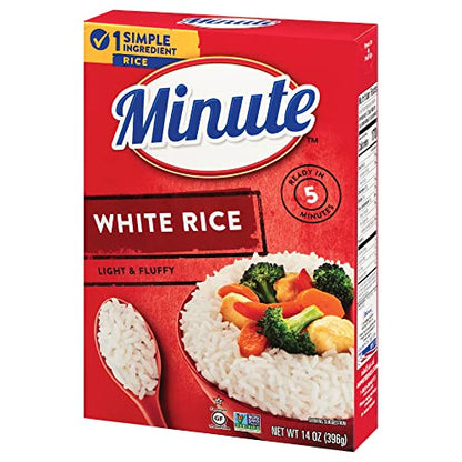 Minute White Rice, Instant White Rice for Quick Dinner Meals, 72-Ounce Box