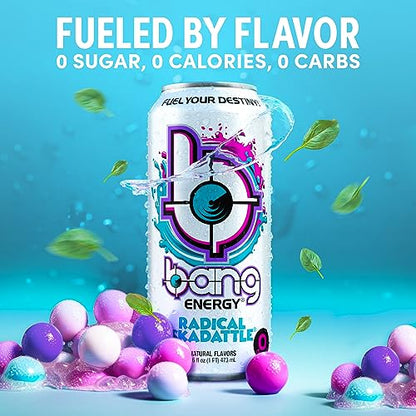 Bang Energy Bangster Berry, Sugar-Free Energy Drink, 16-Ounce (Pack of 12)